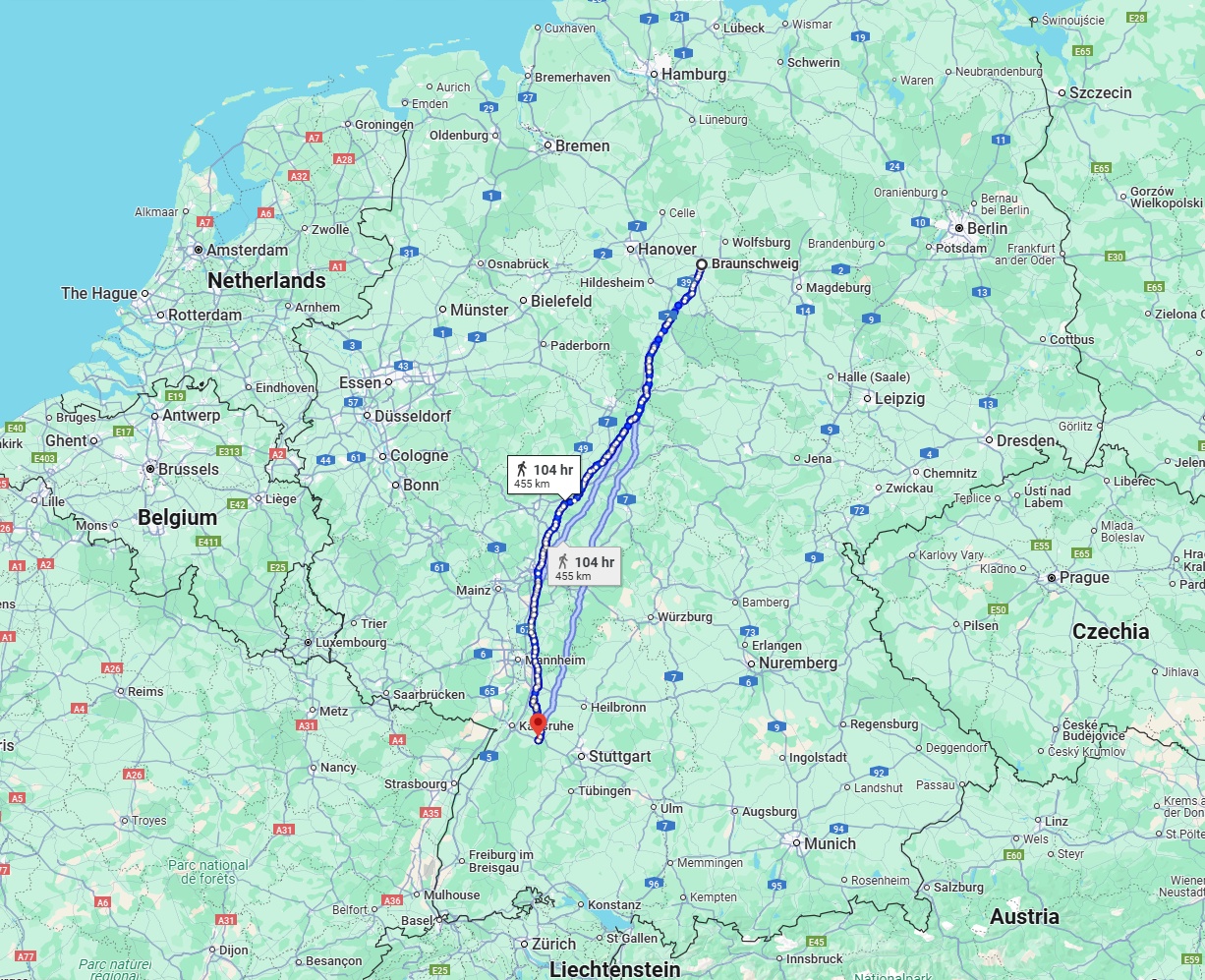 Anreise von Braunschweig Zu Pforzheim Über 