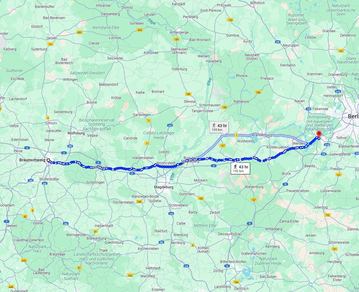 Anreise von Braunschweig Zu Potsdam Über 