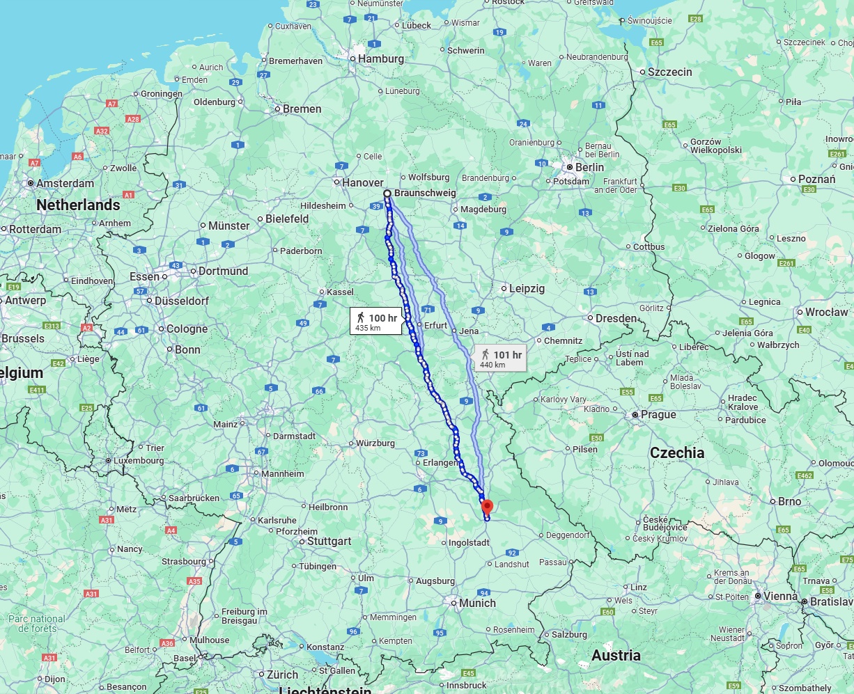 Anreise von Braunschweig Zu Regensburg Über 