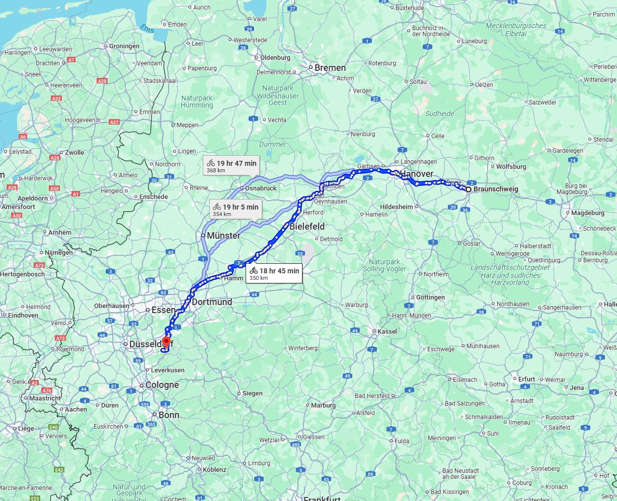 Anreise von Braunschweig Zu Remscheid Über 