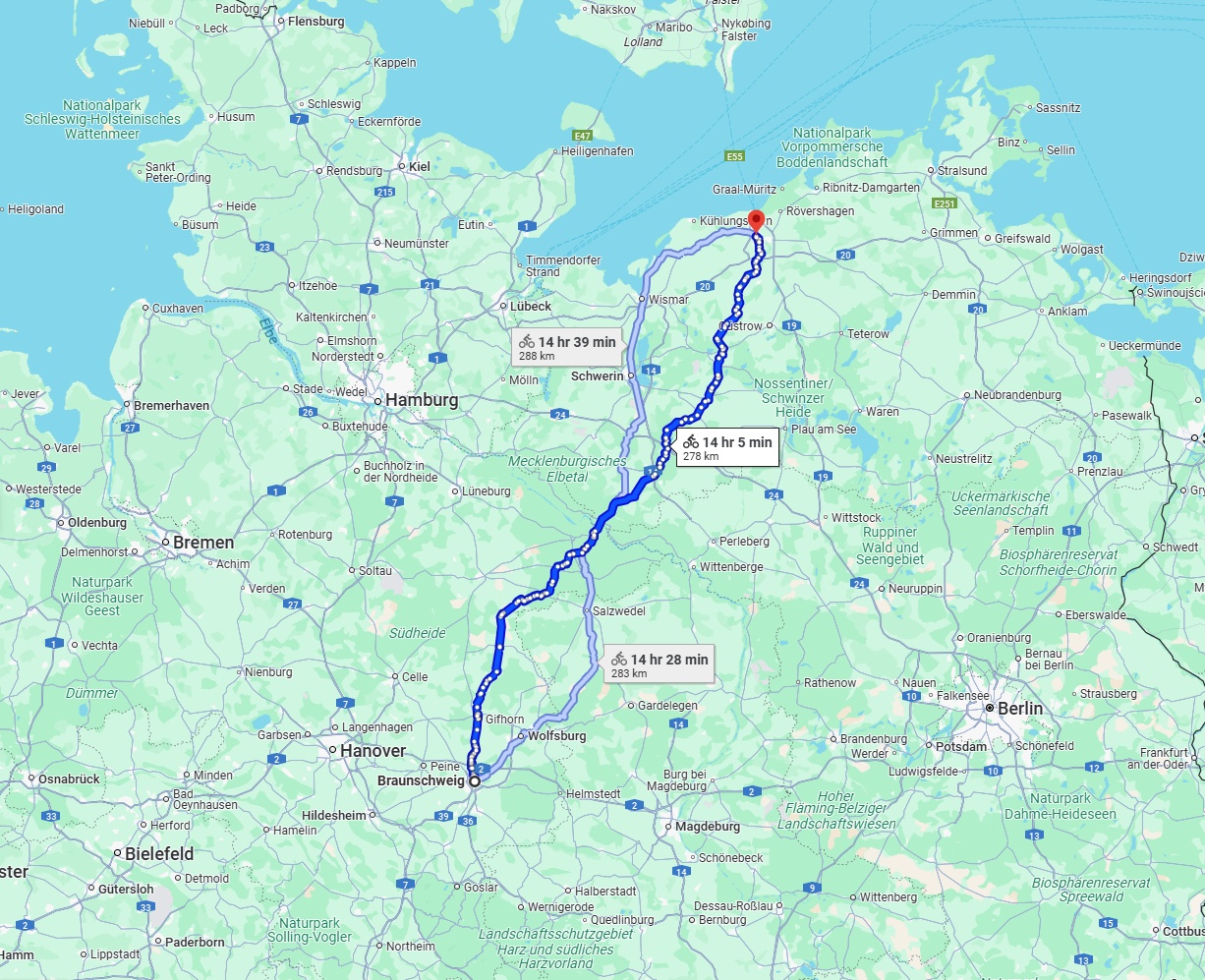 Anreise von Braunschweig Zu Rostock Über 