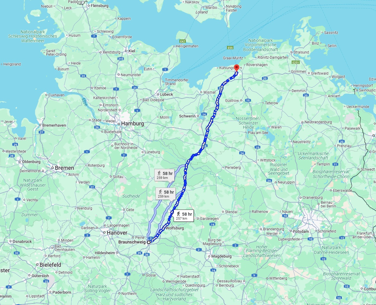 Anreise von Braunschweig Zu Rostock Über 