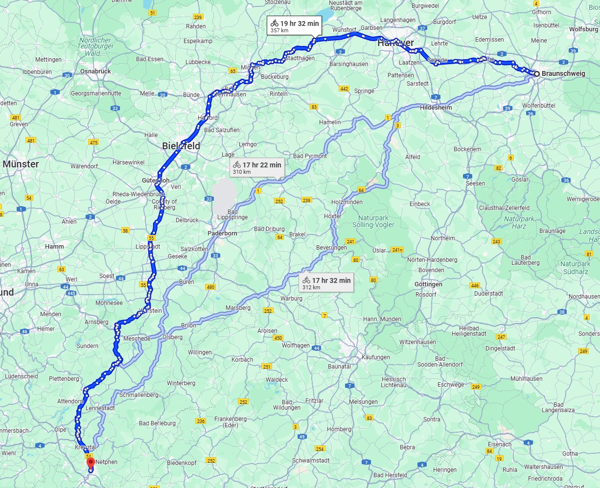 Anreise von Braunschweig Zu Siegen Über 