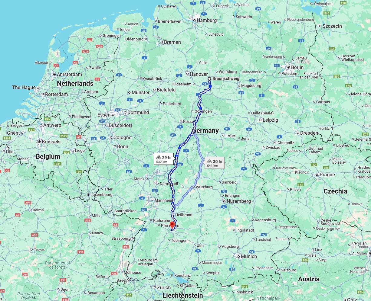 Anreise von Braunschweig Zu Stuttgart Über 