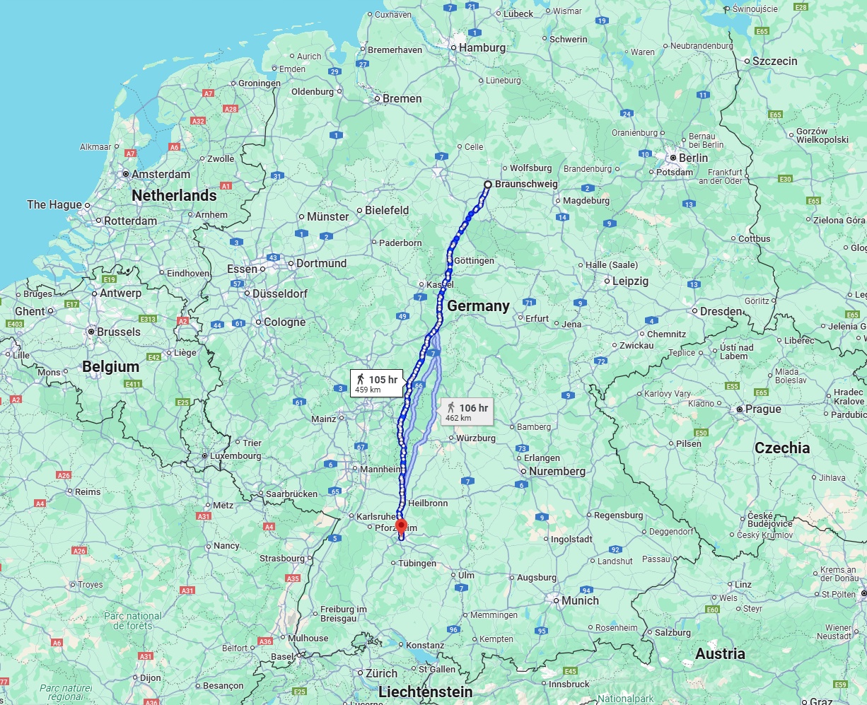 Anreise von Braunschweig Zu Stuttgart Über 