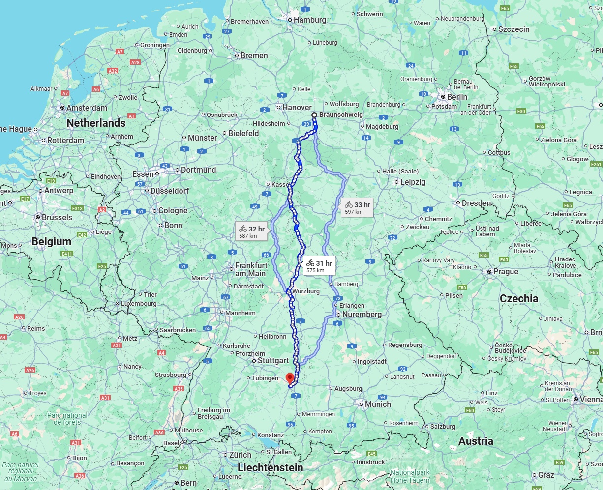 Anreise von Braunschweig Zu Ulm Über 