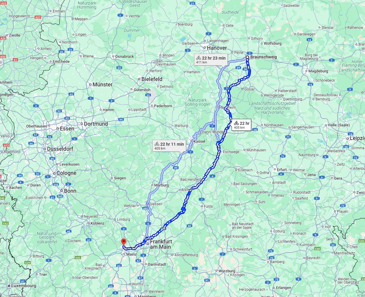 Anreise von Braunschweig Zu Wiesbaden Über 