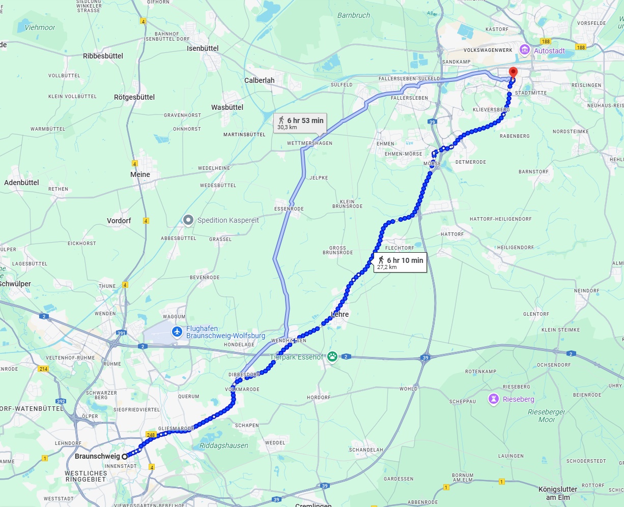 Anreise von Braunschweig Zu Wolfsburg Über 