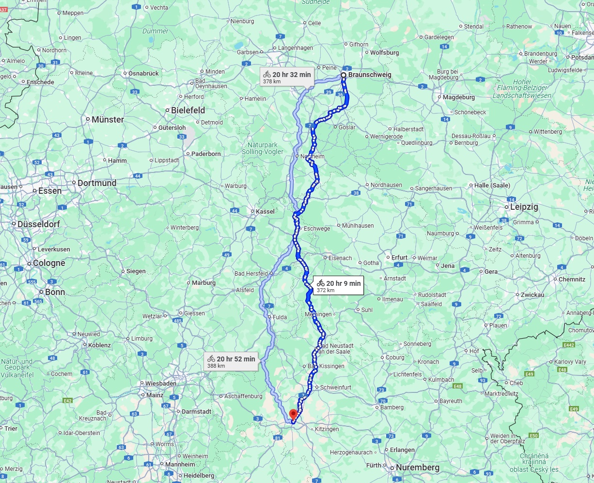Anreise von Braunschweig Zu Würzburg Über 