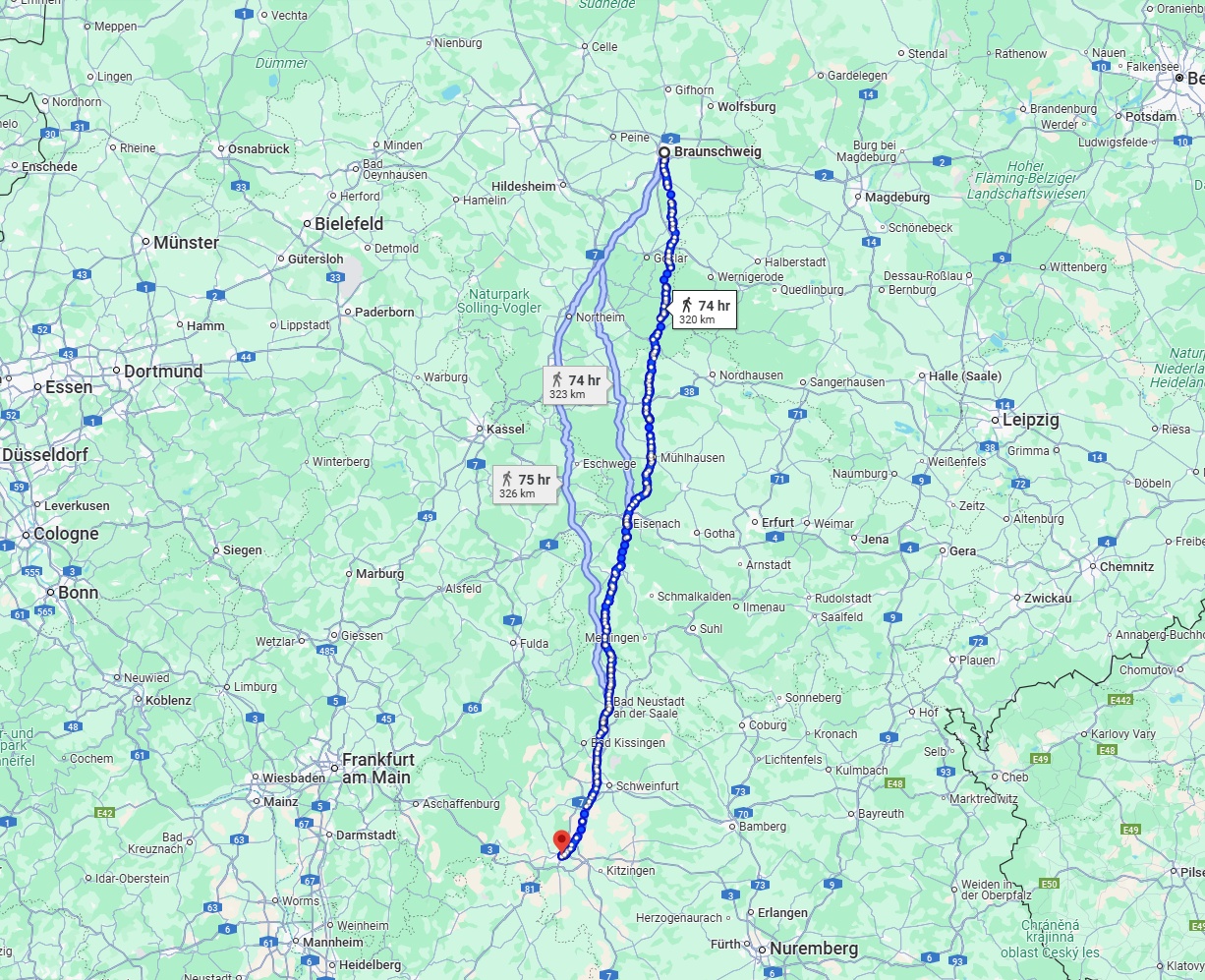 Anreise von Braunschweig Zu Würzburg Über 