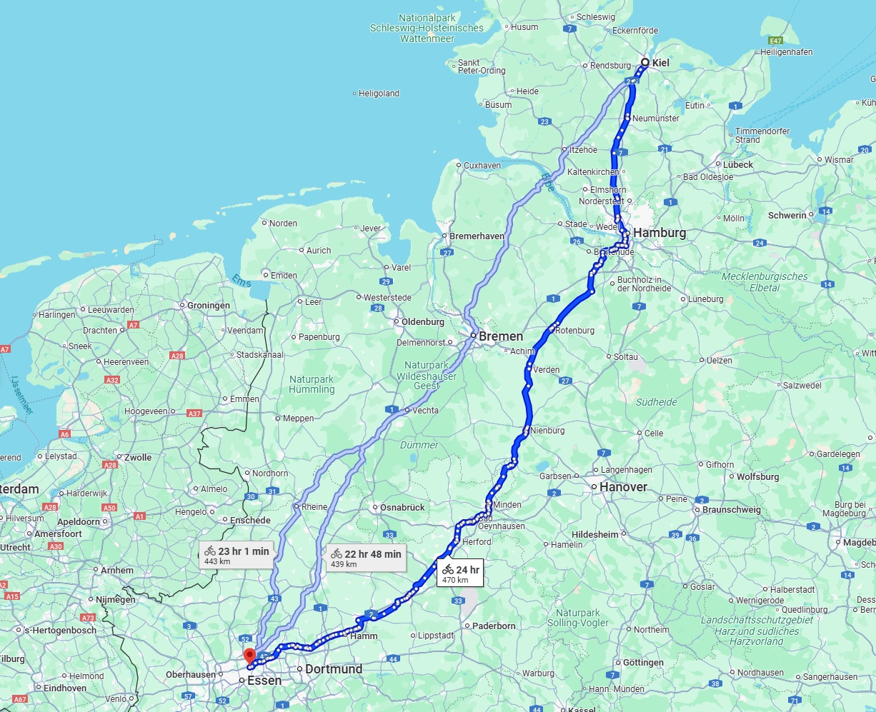 Anreise von Kiel Zu Gelsenkirchen Über 