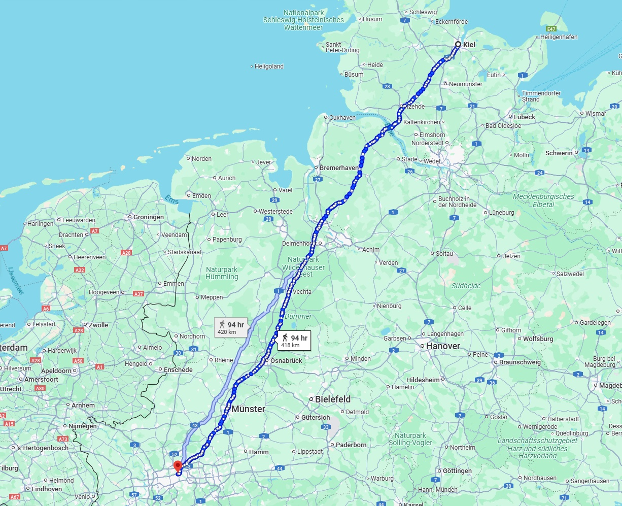 Anreise von Kiel Zu Gelsenkirchen Über 