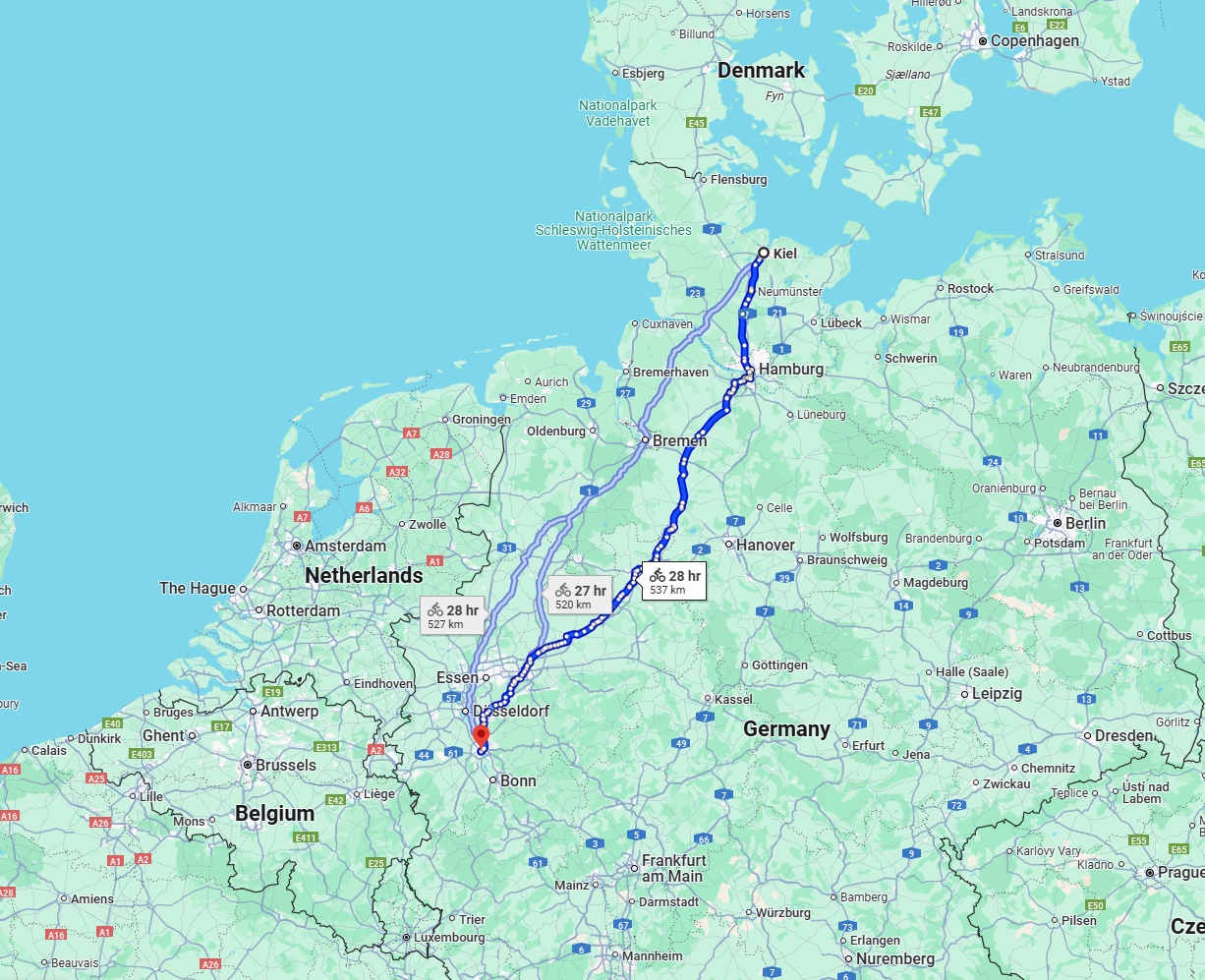 Anreise von Kiel Zu Köln Über 