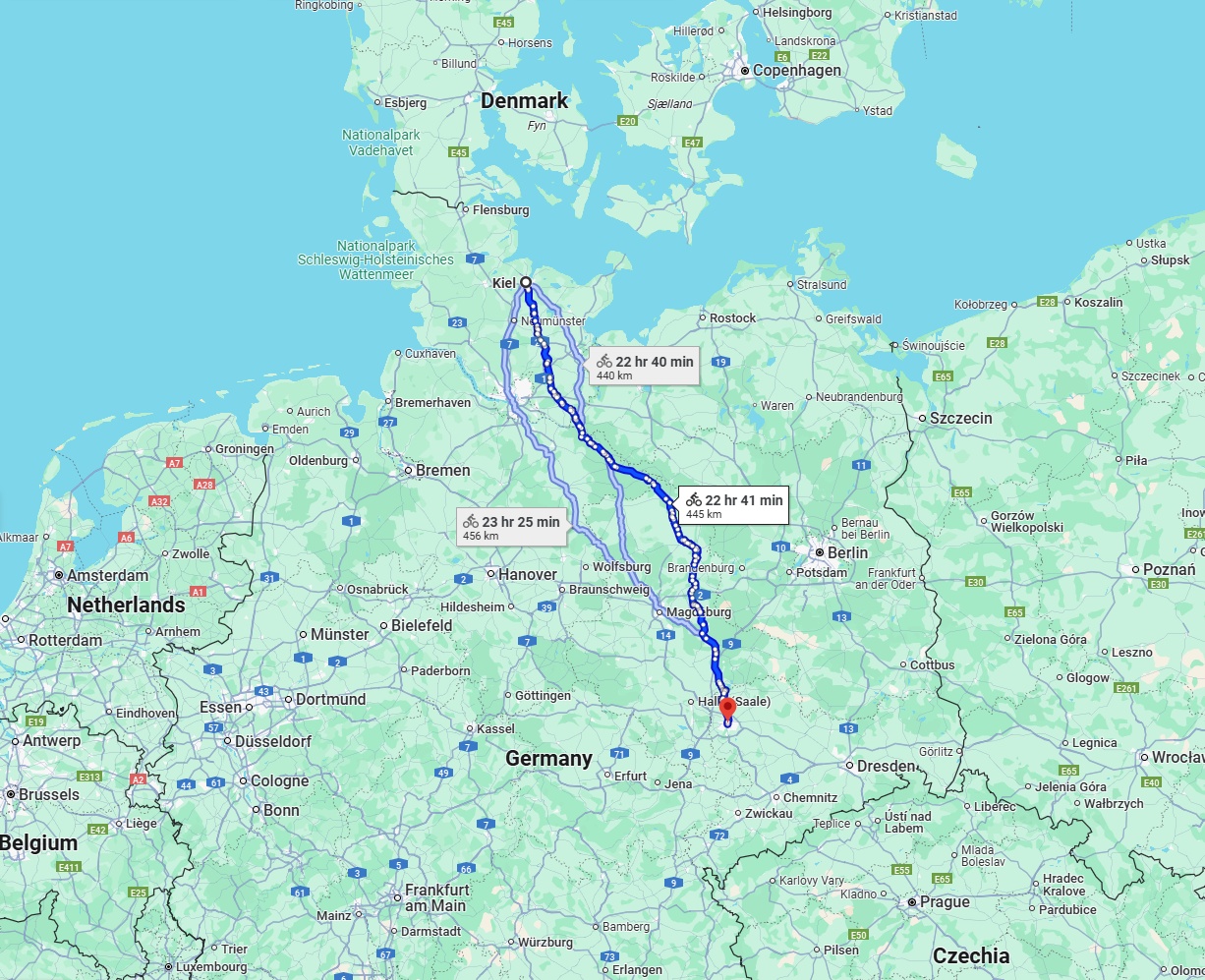 Anreise von Kiel Zu Leipzig Über 
