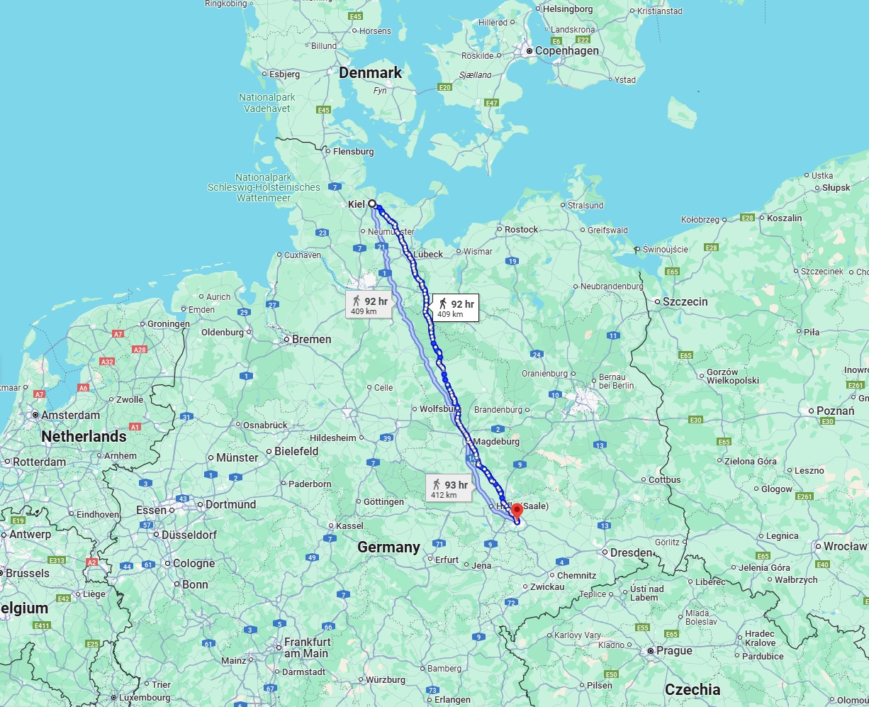 Anreise von Kiel Zu Leipzig Über 