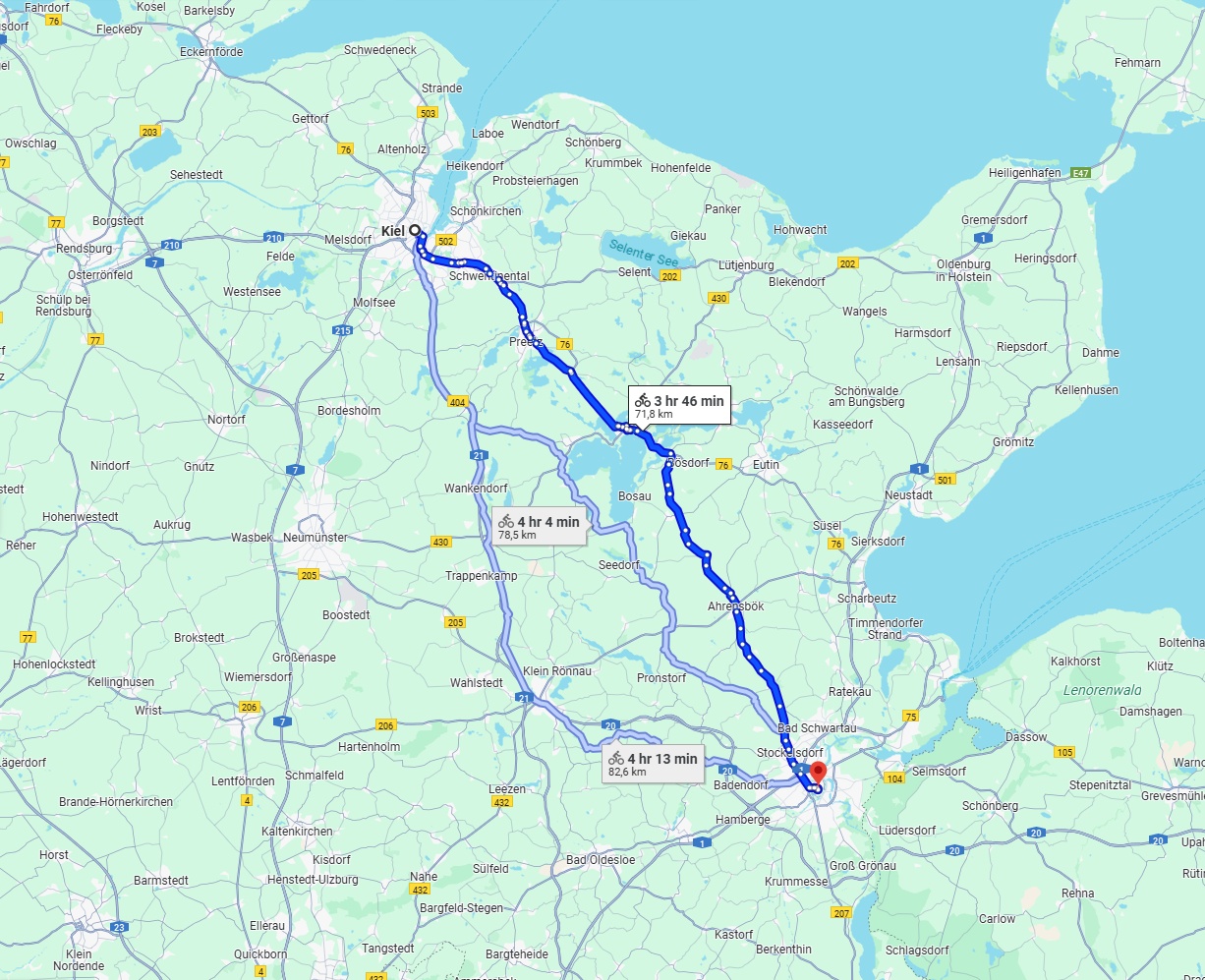 Anreise von Kiel Zu Lübeck Über 