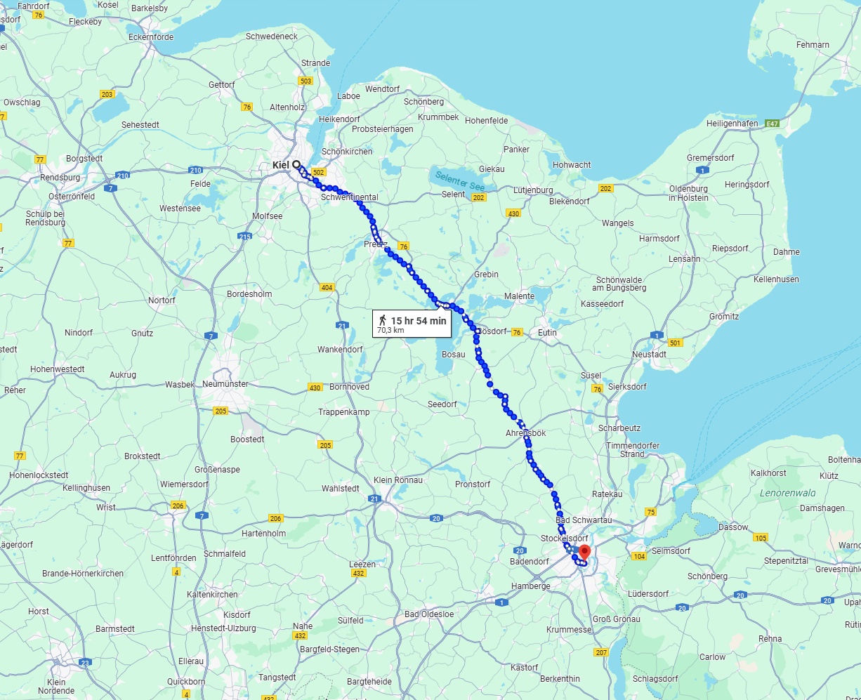Anreise von Kiel Zu Lübeck Über 
