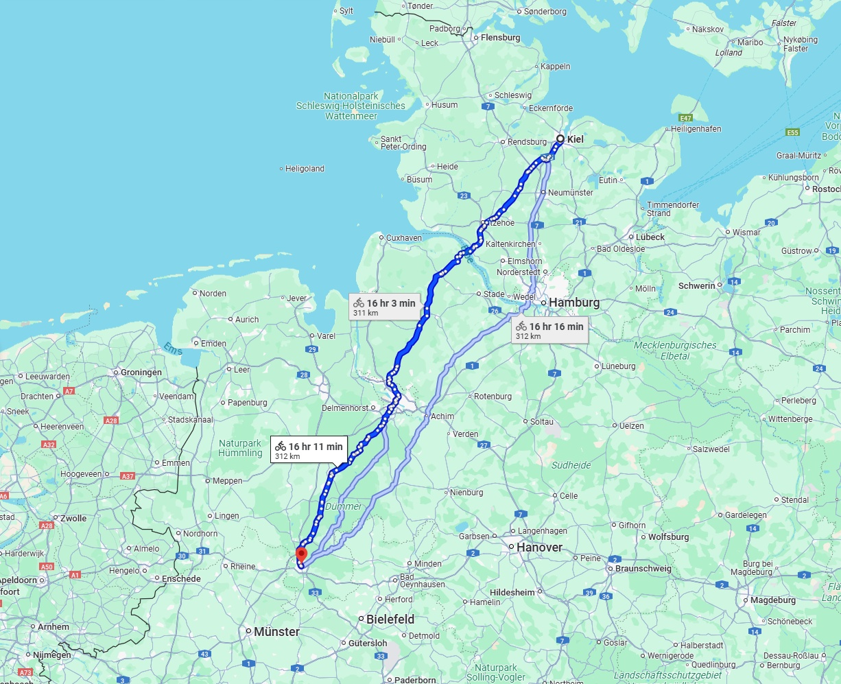Anreise von Kiel Zu Osnabrück Über 