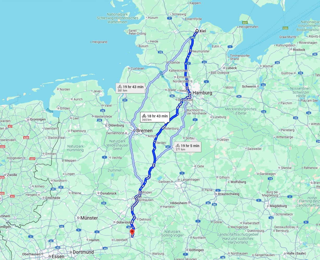 Anreise von Kiel Zu Paderborn Über 