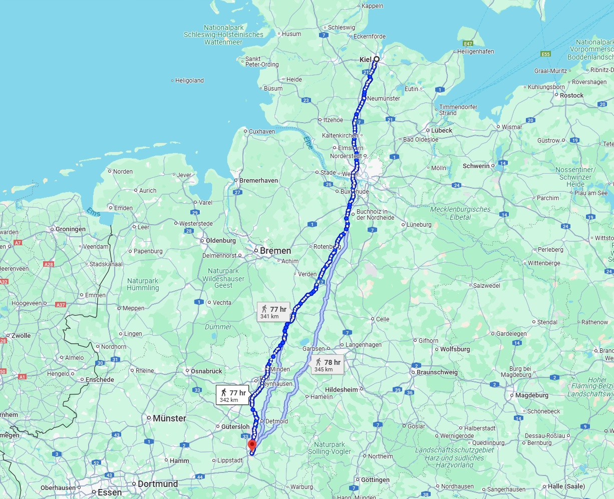 Anreise von Kiel Zu Paderborn Über 