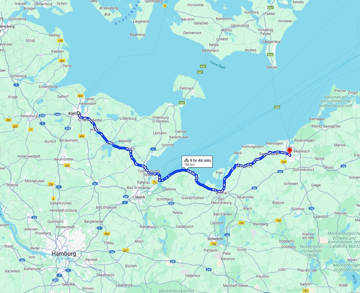 Anreise von Kiel Zu Rostock Über 