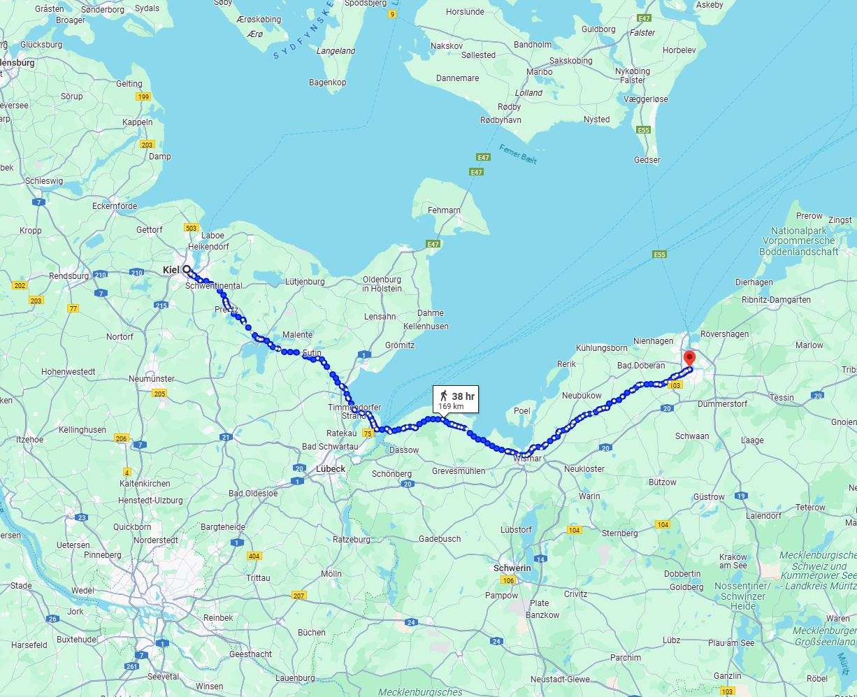 Anreise von Kiel Zu Rostock Über 