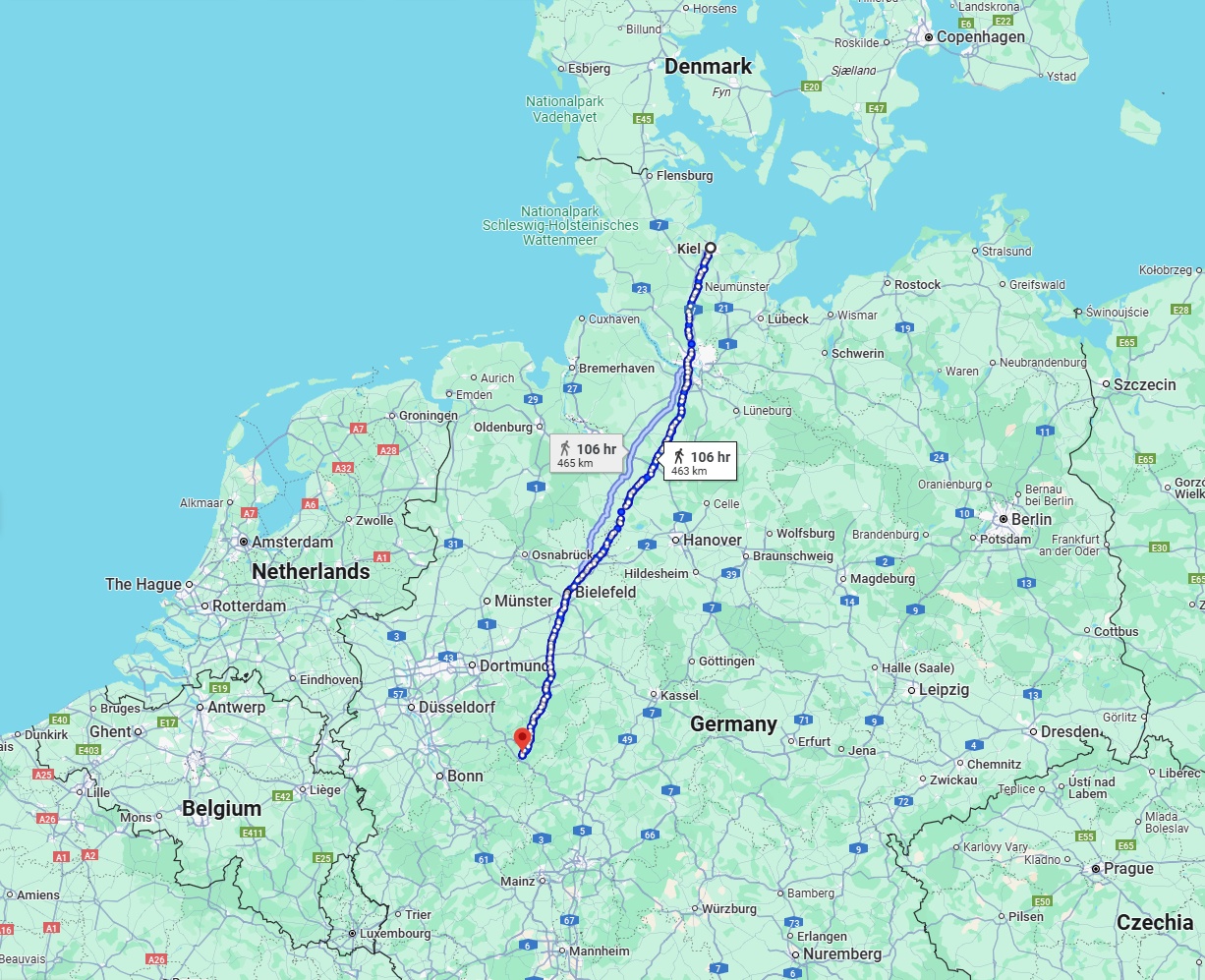 Anreise von Kiel Zu Siegen Über 