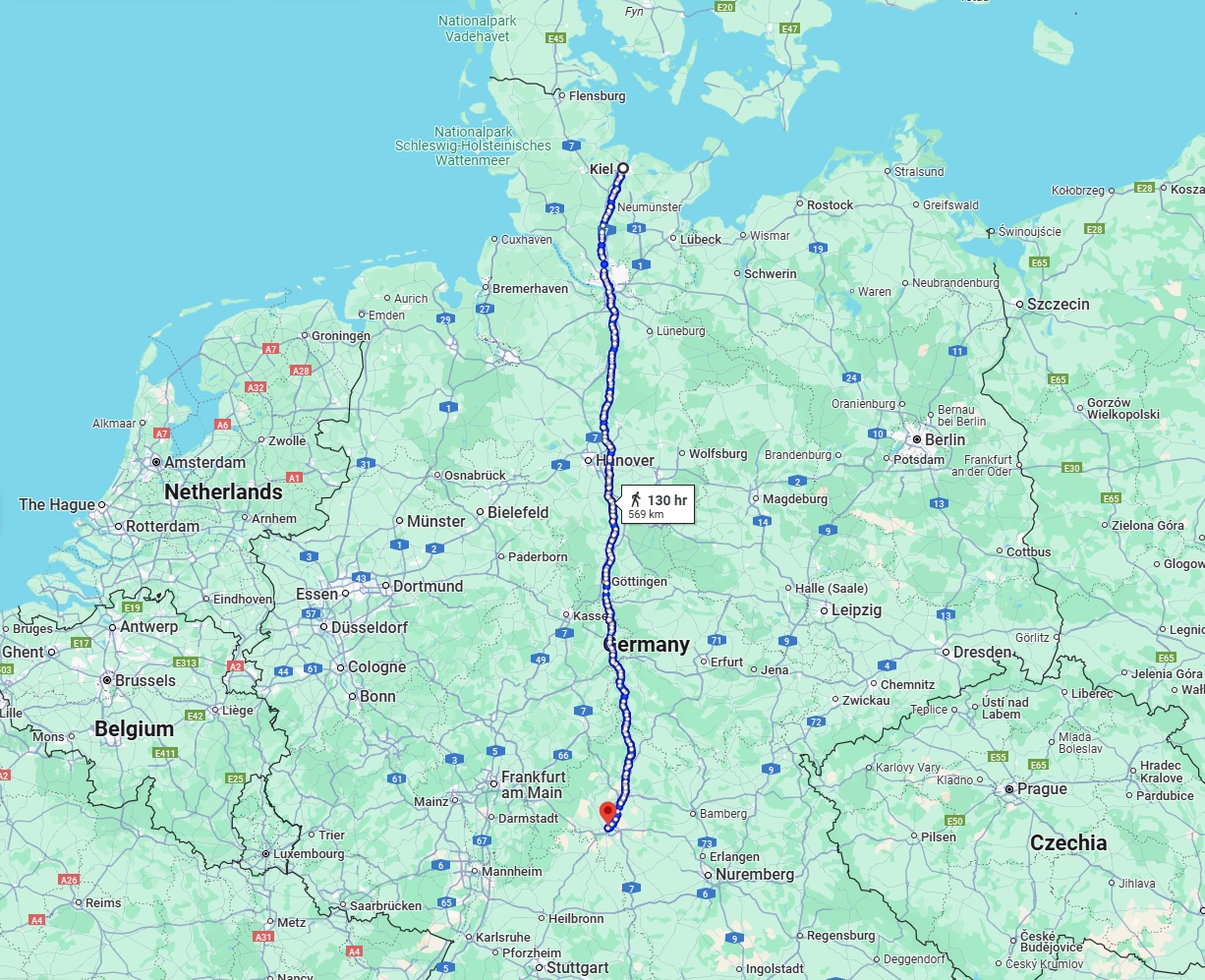 Anreise von Kiel Zu Würzburg Über 