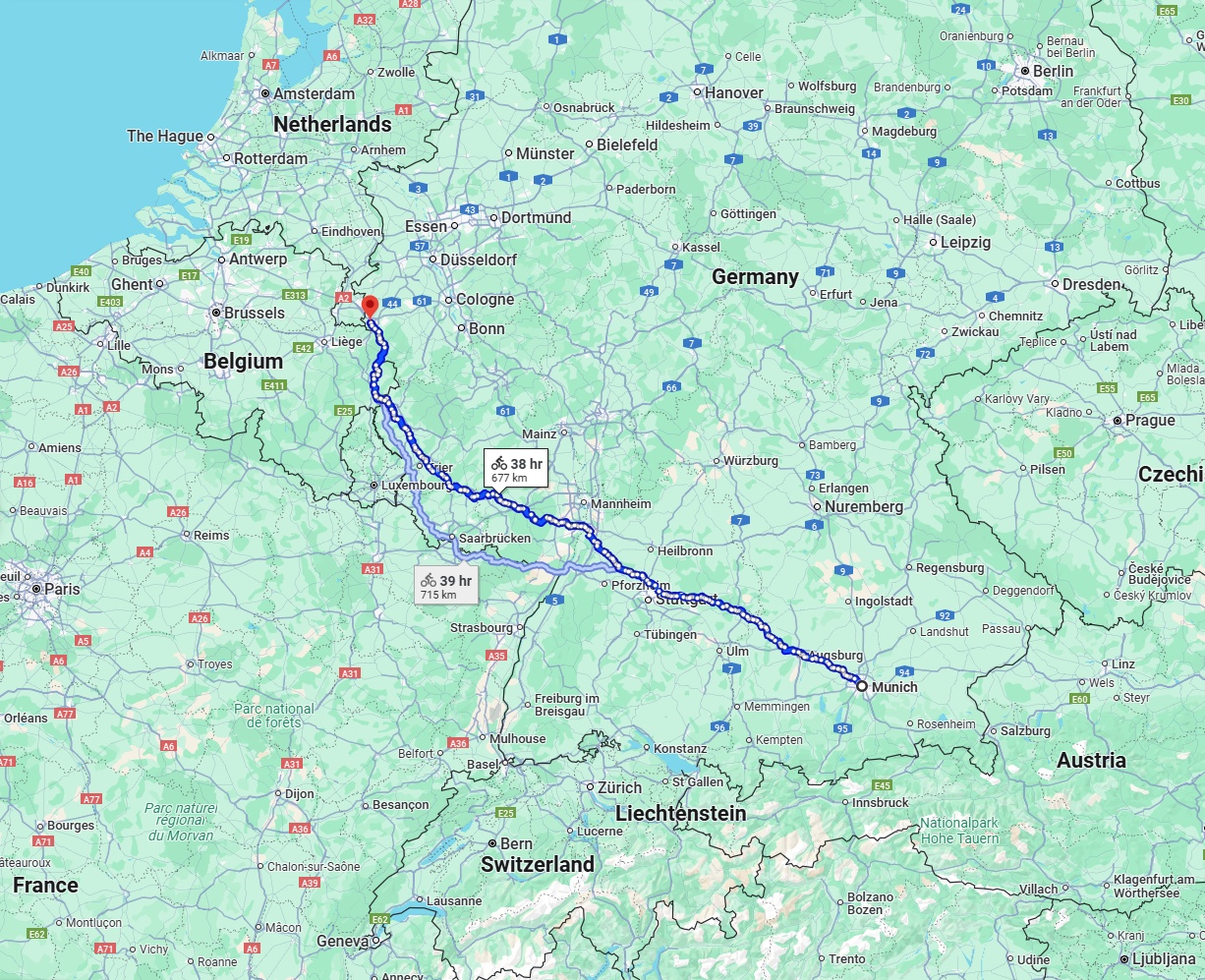 Anreise von München Zu Aachen Über 