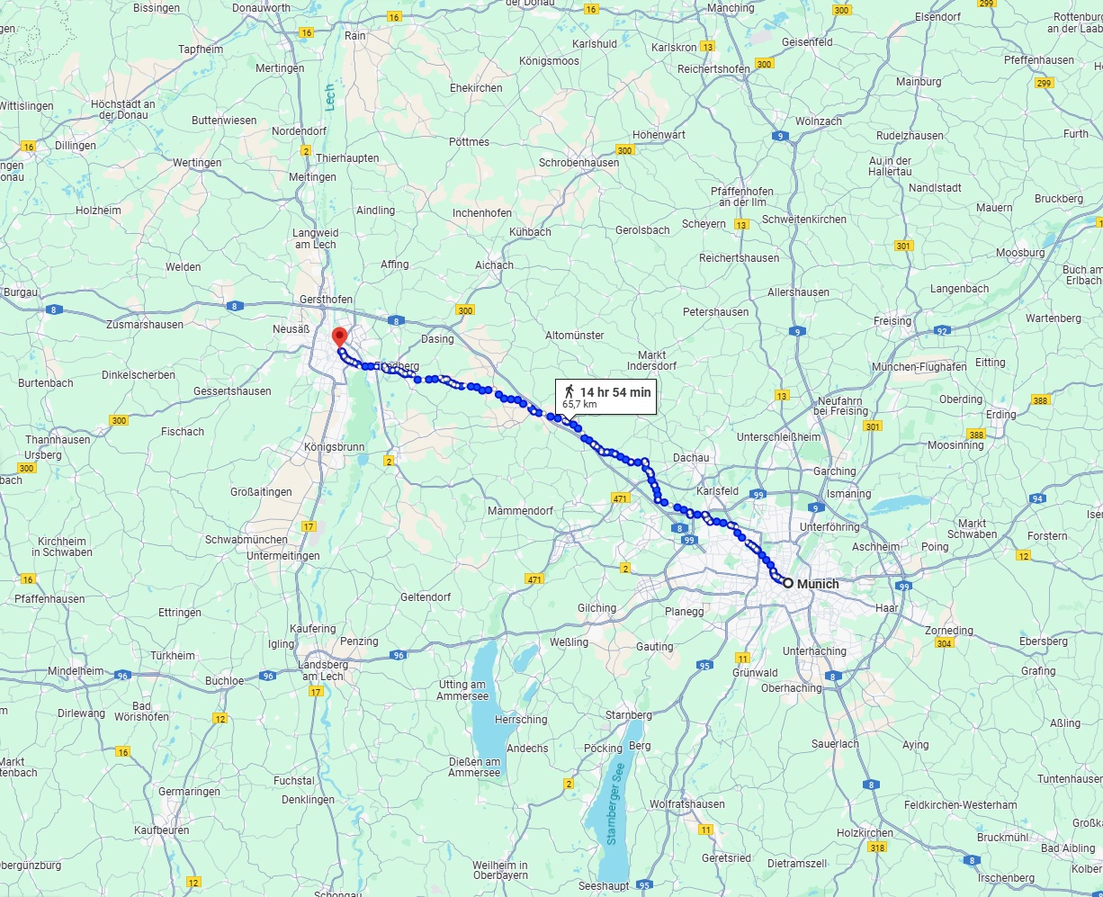 Anreise von München Zu Augsburg Über 
