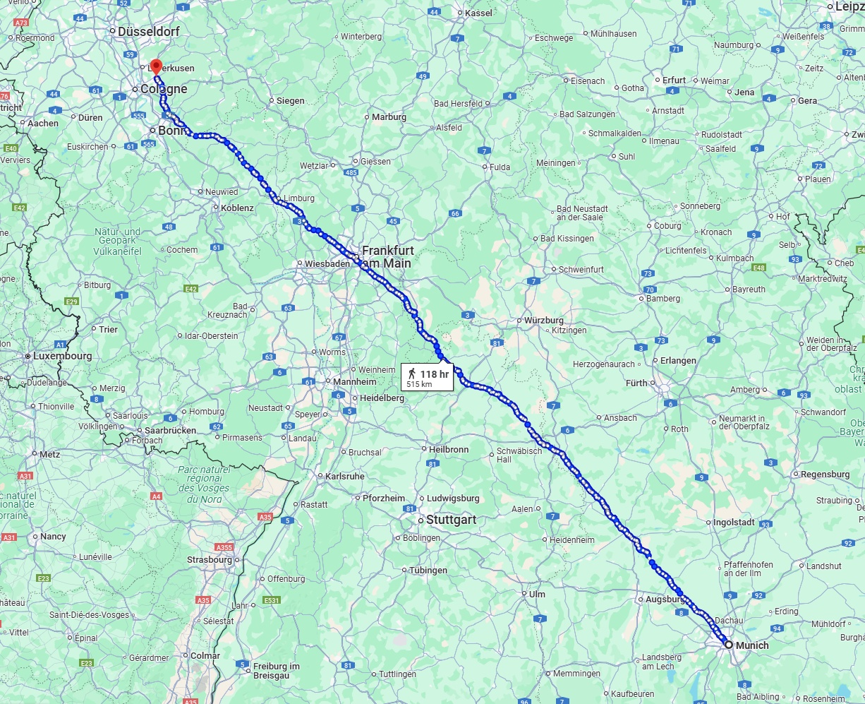 Anreise von München Zu Bergisch Gladbach Über 