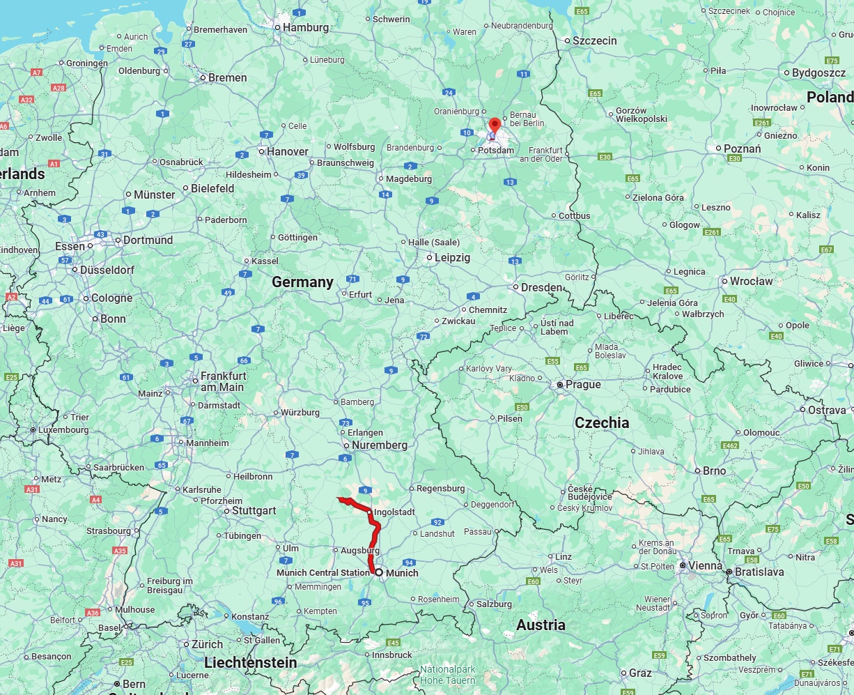 Anreise von München Zu Berlin Über 