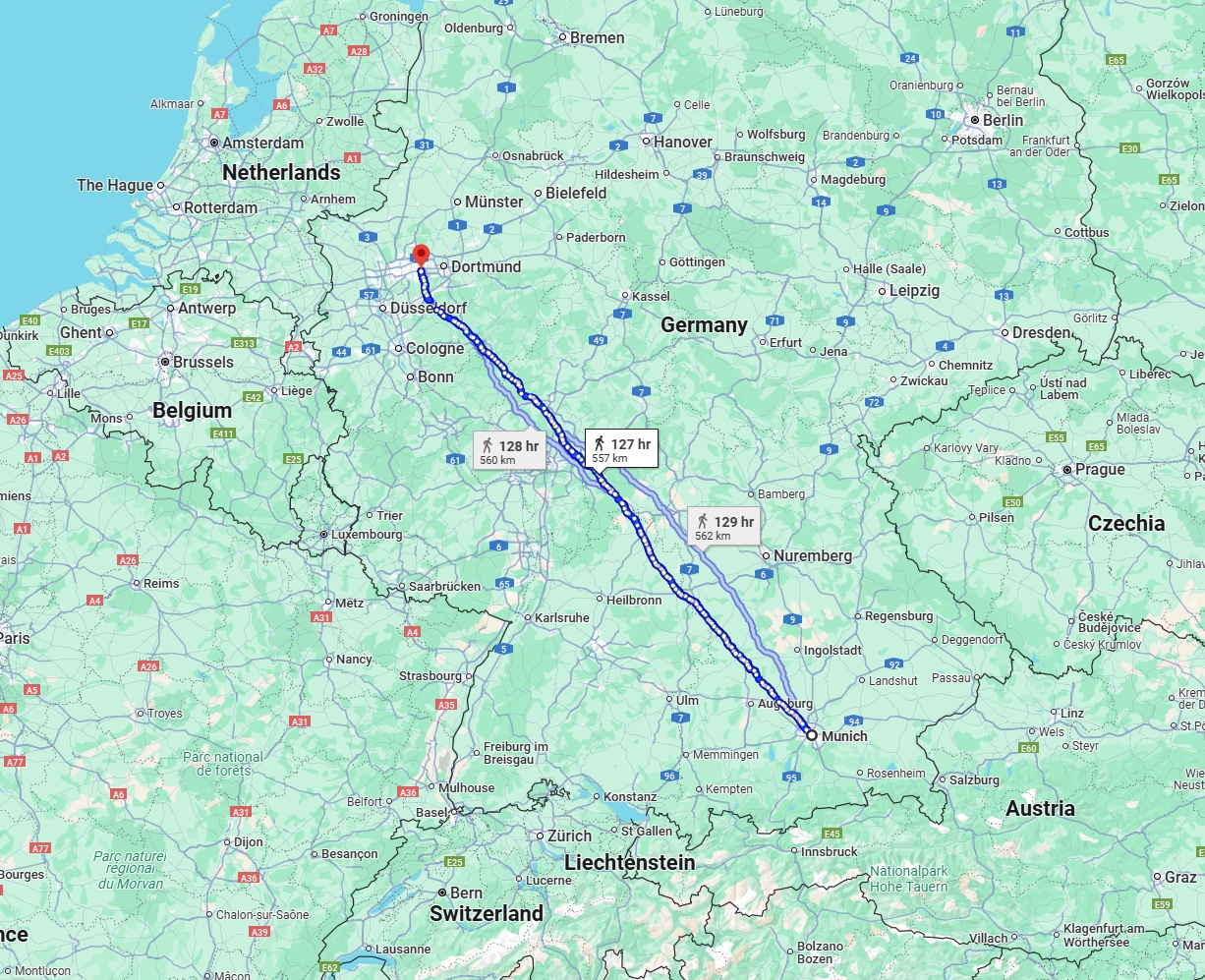 Anreise von München Zu Bochum Über 