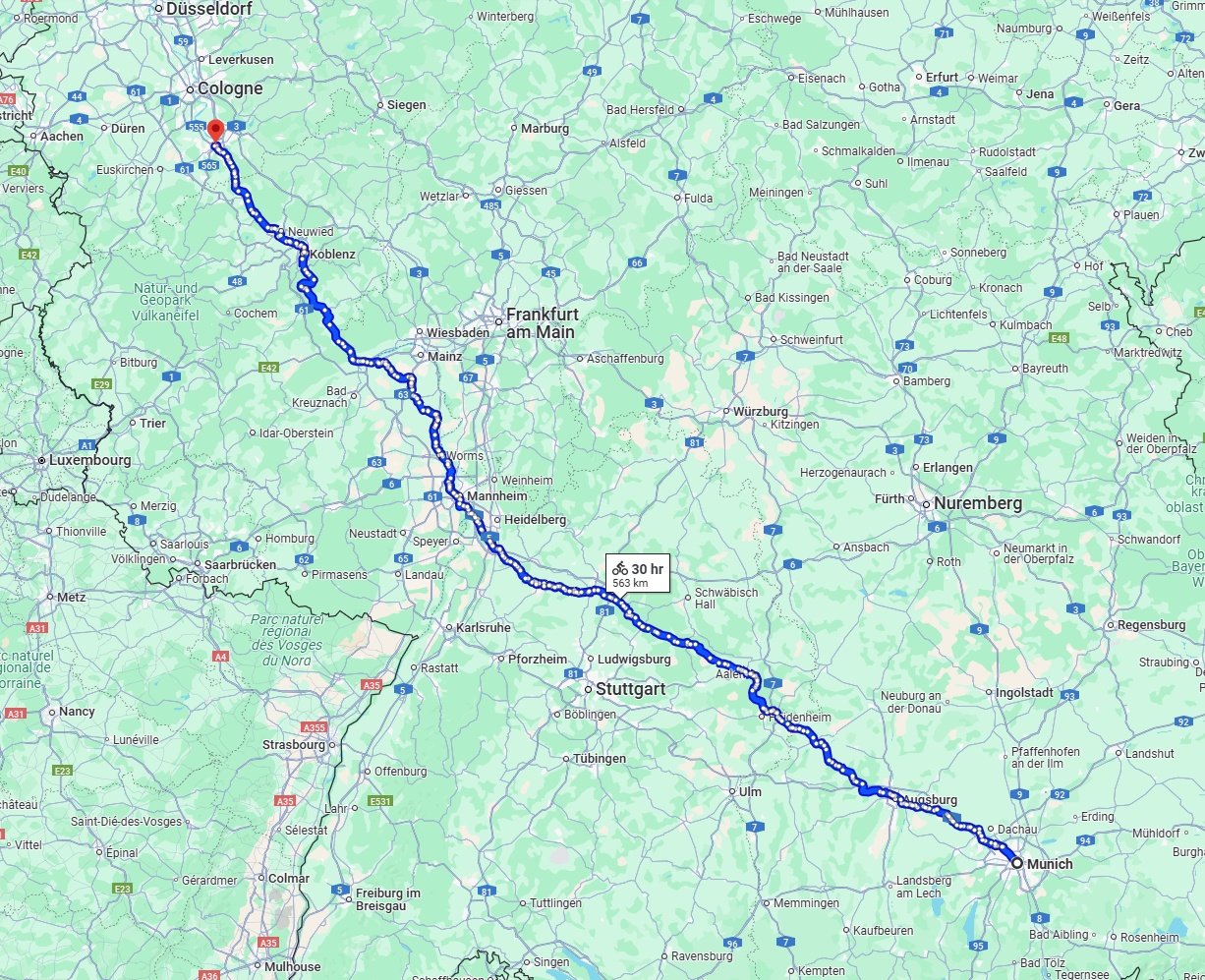Anreise von München Zu Bonn Über 