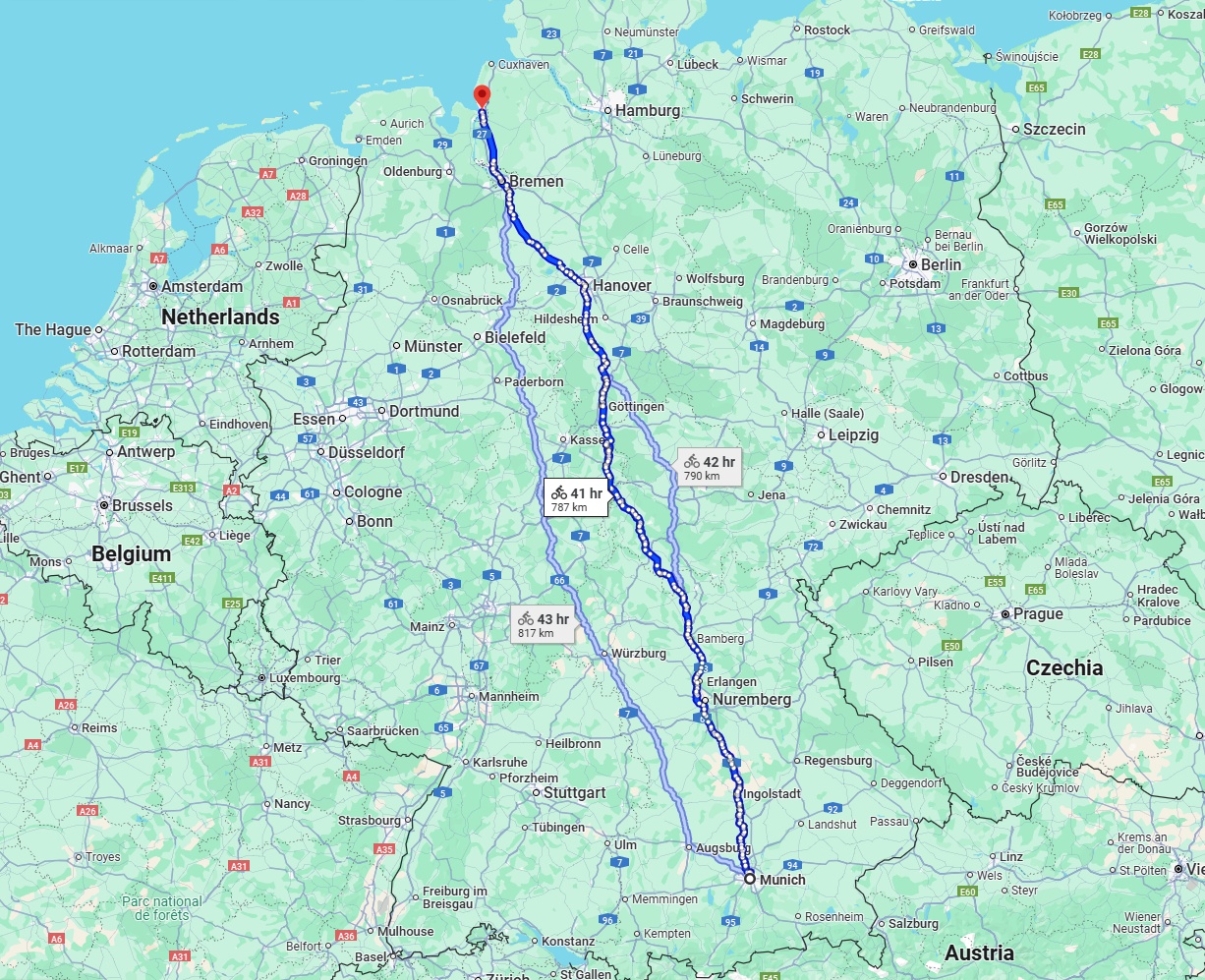 Anreise von München Zu Bremerhaven Über 