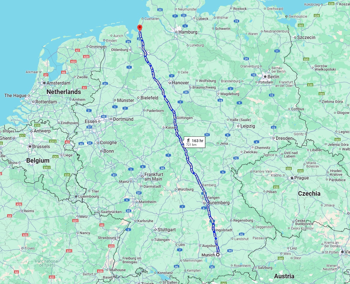 Anreise von München Zu Bremerhaven Über 
