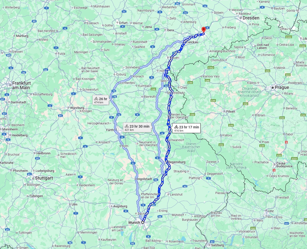 Anreise von München Zu Chemnitz Über 