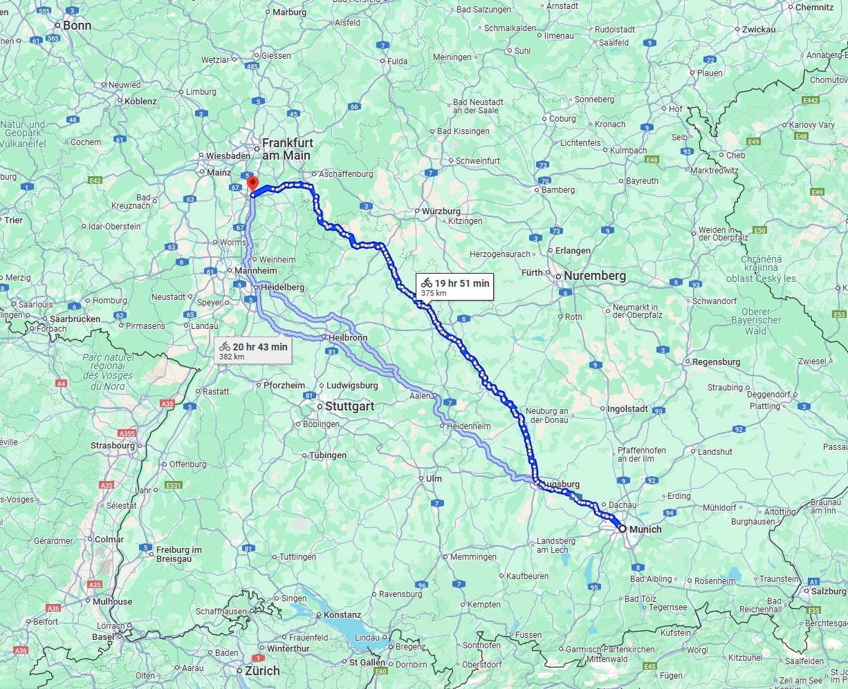 Anreise von München Zu Darmstadt Über 