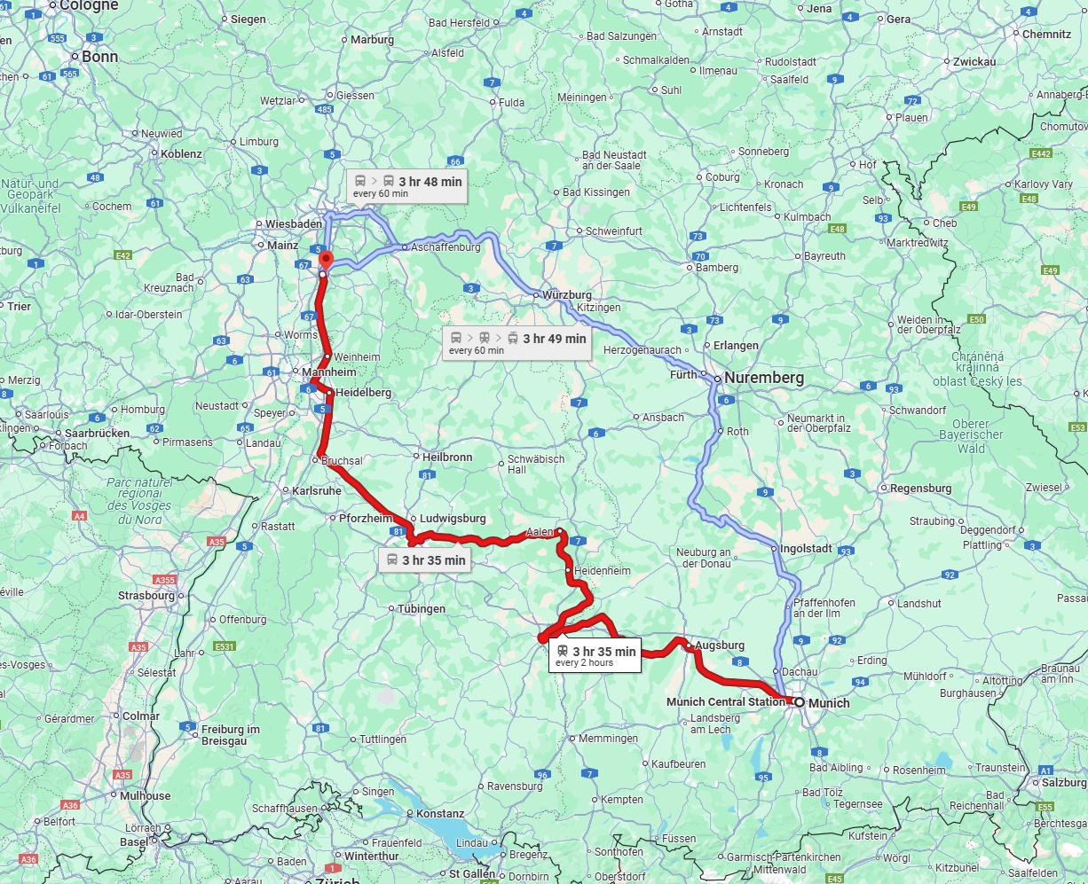 Anreise von München Zu Darmstadt Über 