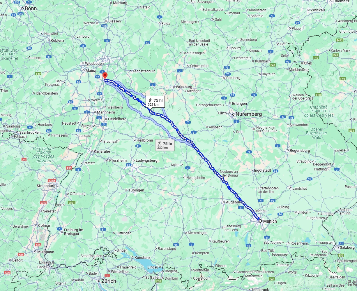 Anreise von München Zu Darmstadt Über 