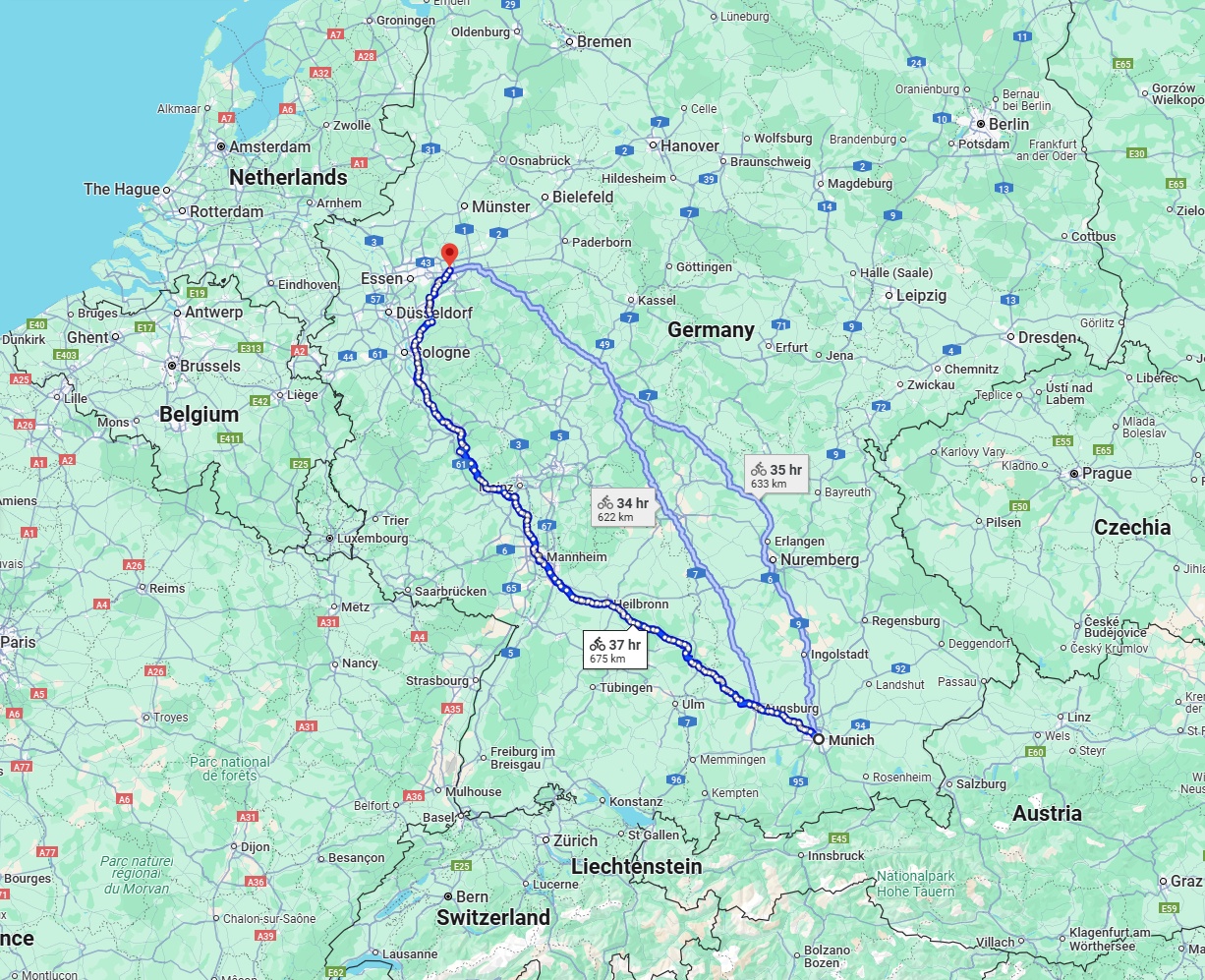 Anreise von München Zu Dortmund Über 