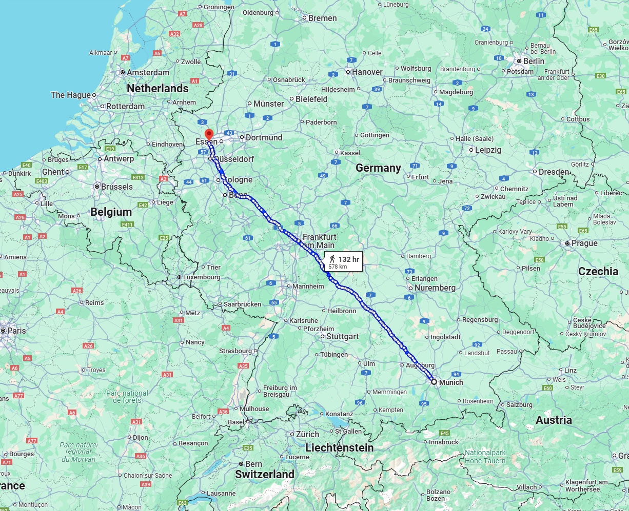 Anreise von München Zu Duisburg Über 