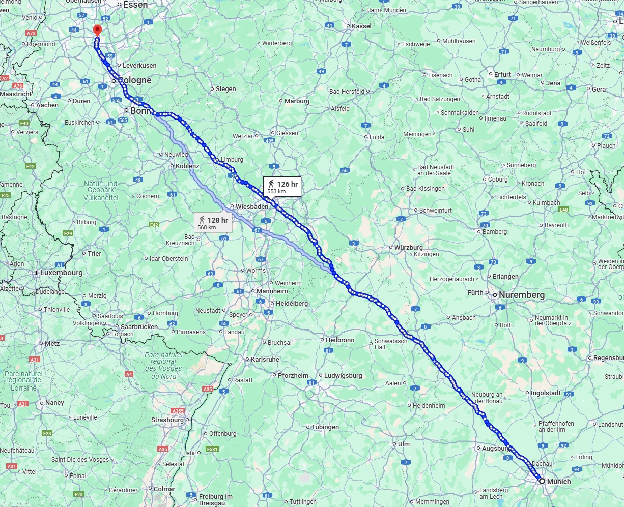 Anreise von München Zu Düsseldorf Über 