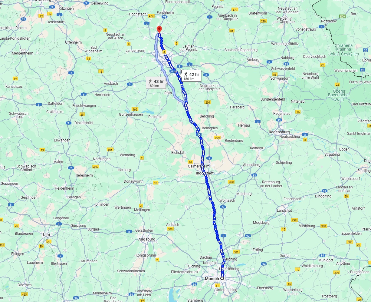 Anreise von München Zu Erlangen Über 