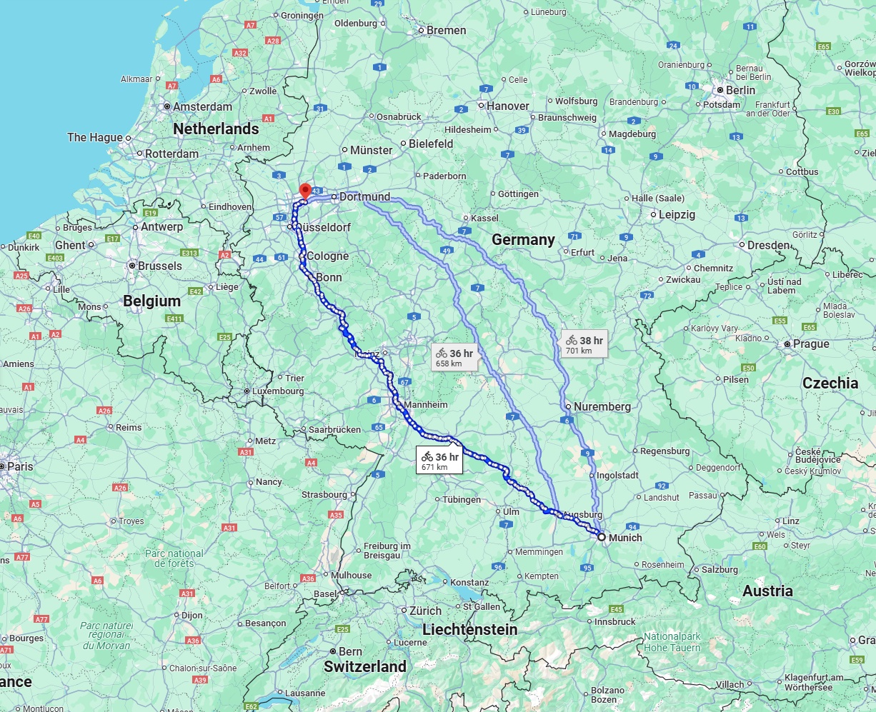 Anreise von München Zu Essen Über 