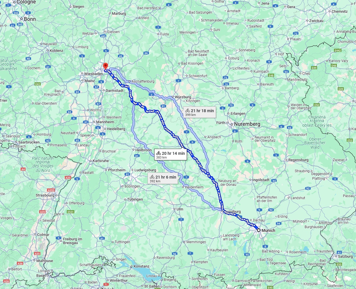 Anreise von München Zu Frankfurt am Main Über 