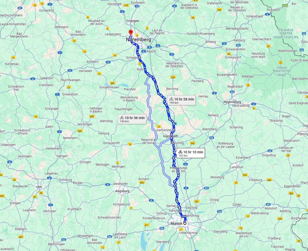 Anreise von München Zu Fürth Über 