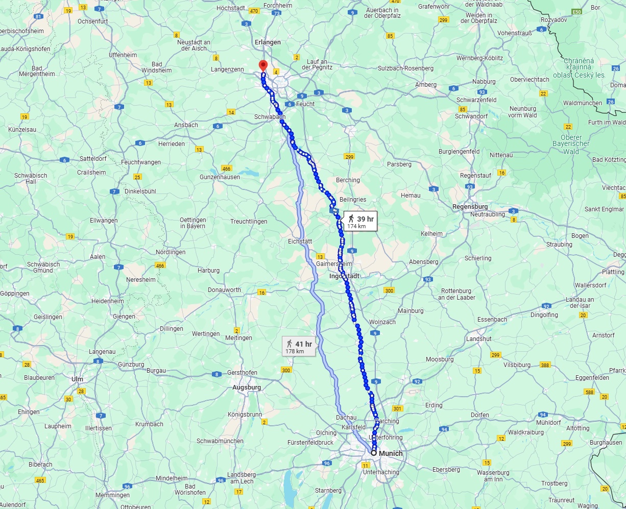 Anreise von München Zu Fürth Über 