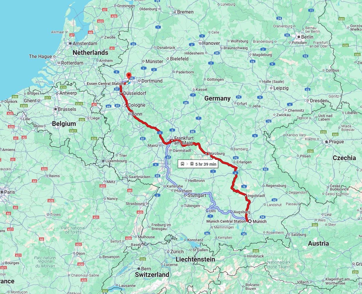 Anreise von München Zu Gelsenkirchen Über 