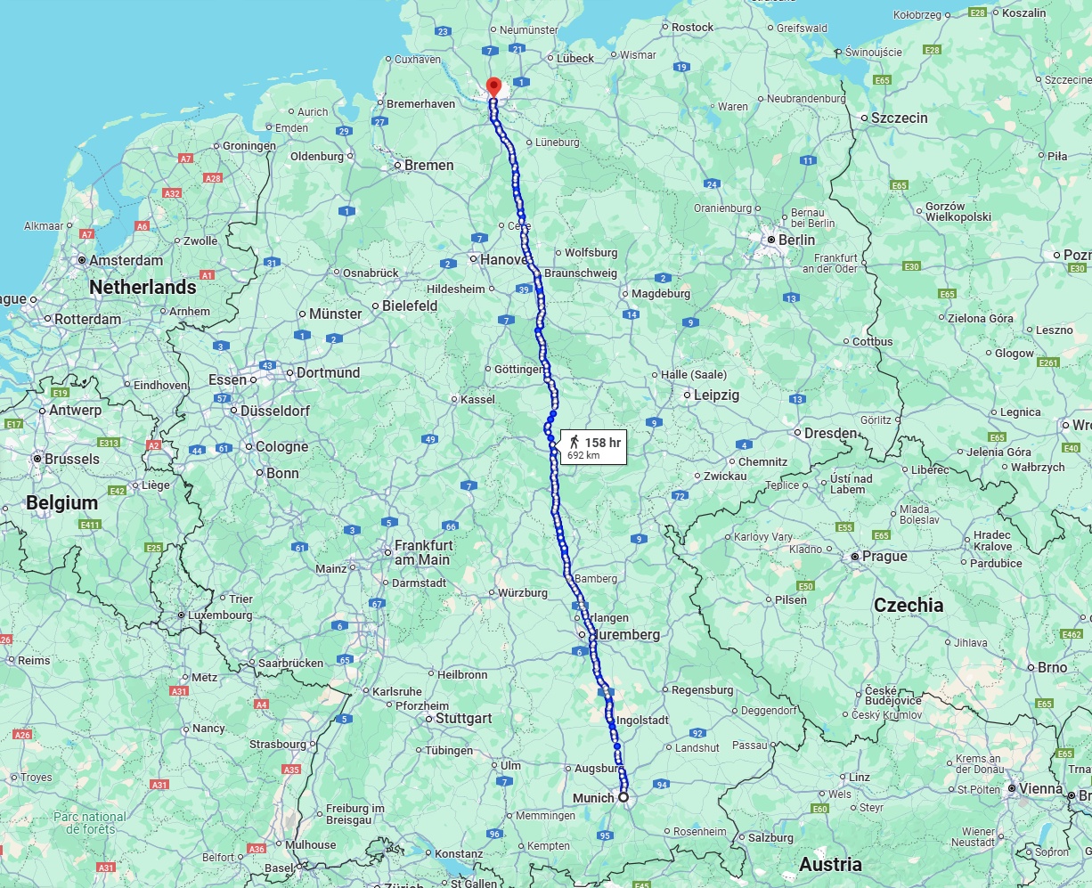Anreise von München Zu Hamburg Über 